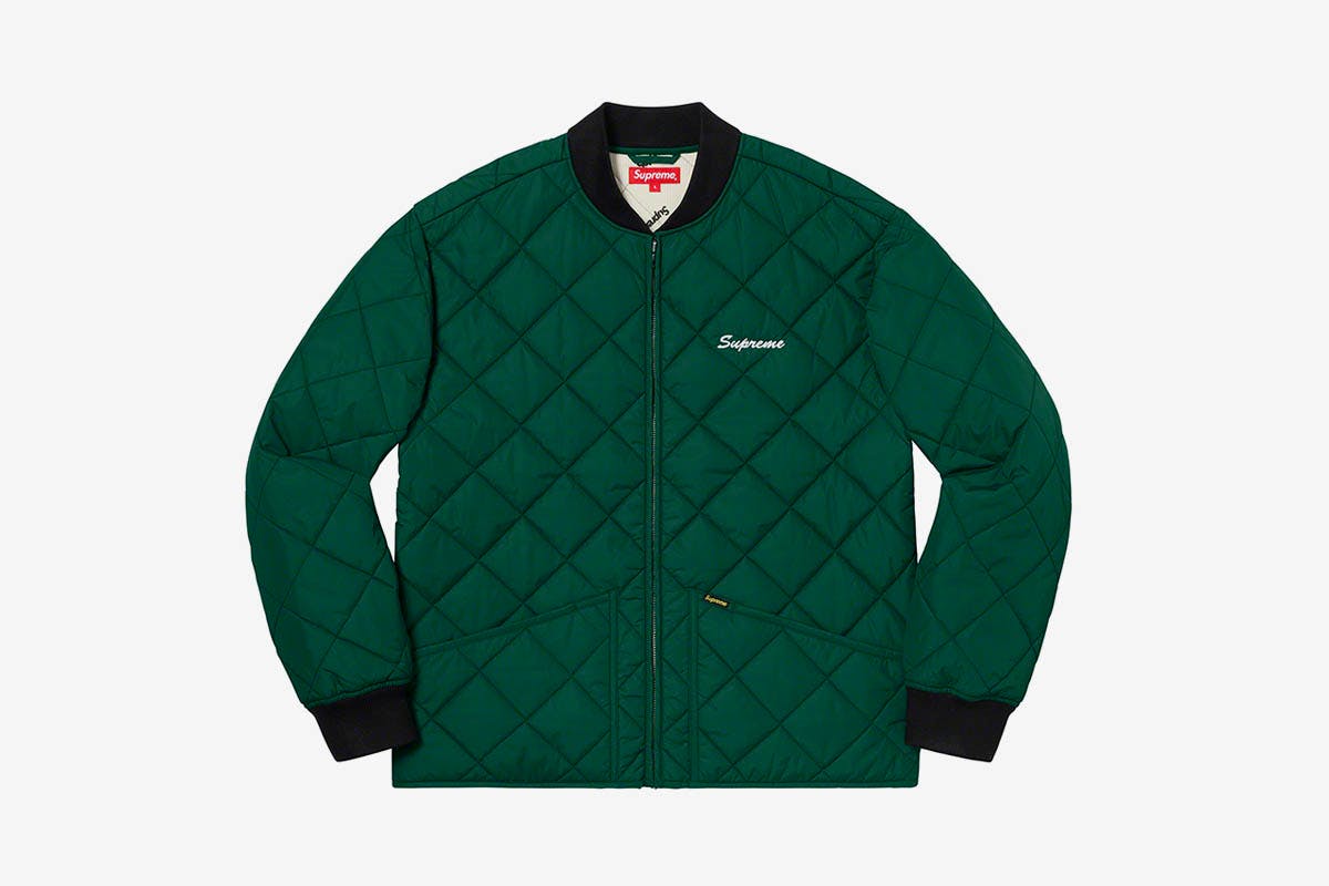 supreme green coat